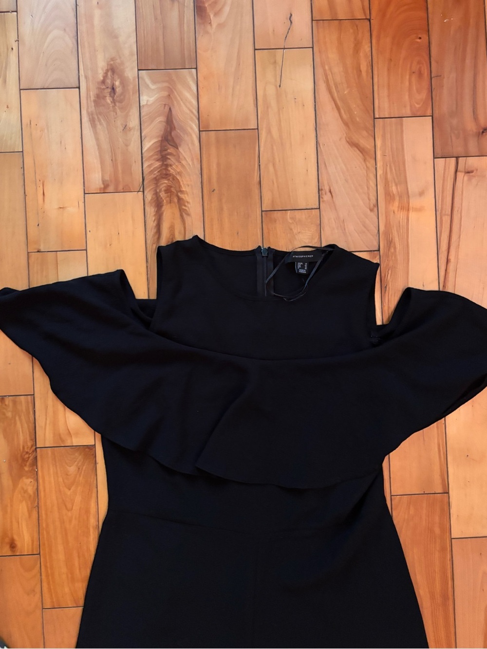 Atmosphere Black Off-Shoulder Ruffle Jumpsuit - Picture 2 of 4